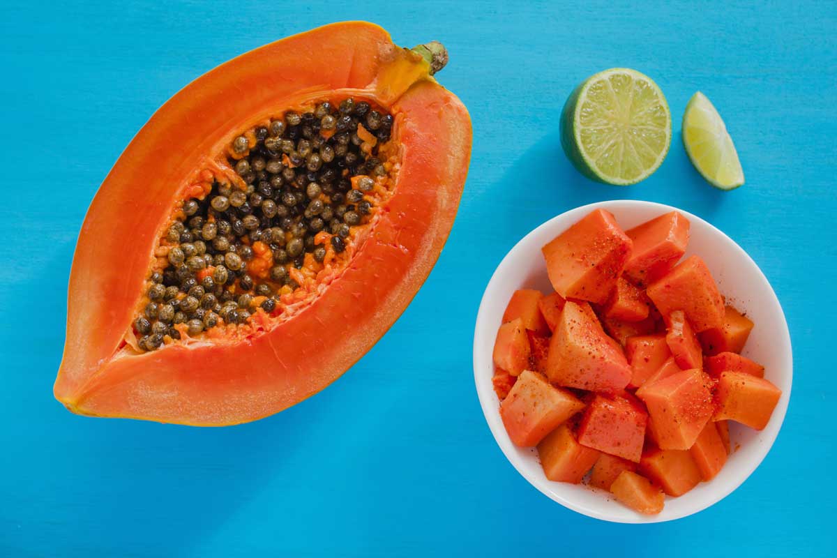 Papaya with Chile Powder & Lime